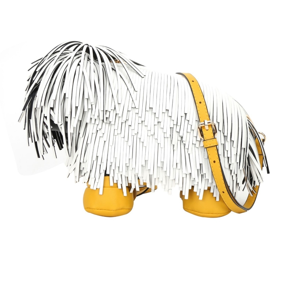 Cute Shaggy Dog Crossbody Handbag